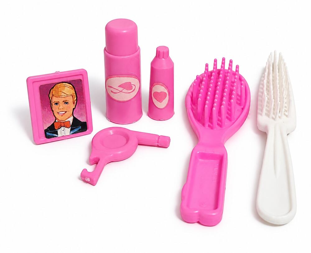 Lot Barbie Accessories Brushes Blow Dryer Frame Ken Photo Vintage Mattel